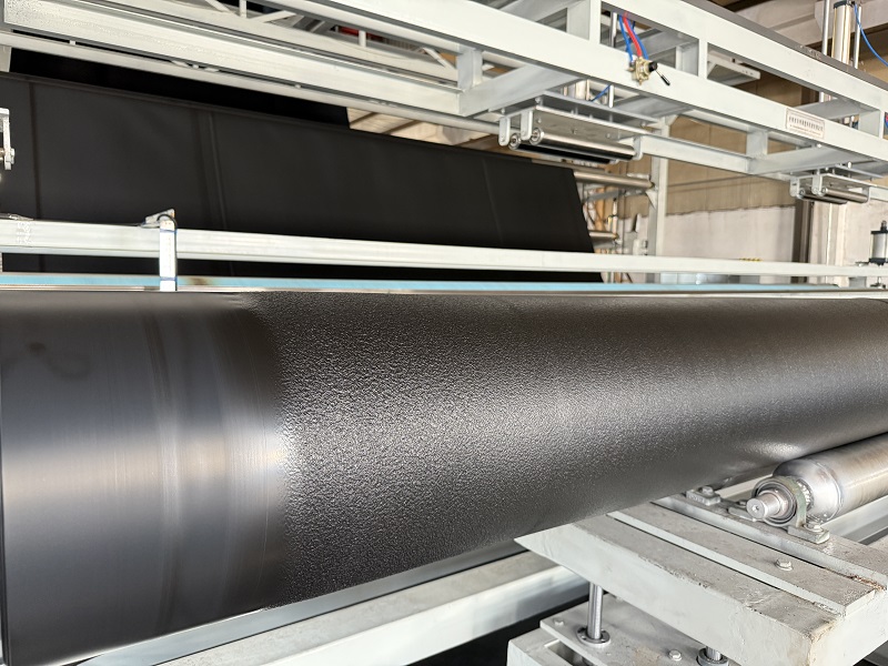 N2 filling textured geomembrane in the production line R