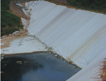 Composite Waterproof Geomembrane with 2 Layers of Geotextile