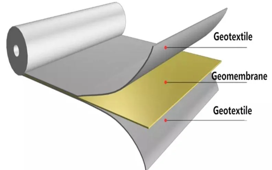 400GSM Nonwoven Composite Geomembrane for Prawn Farming